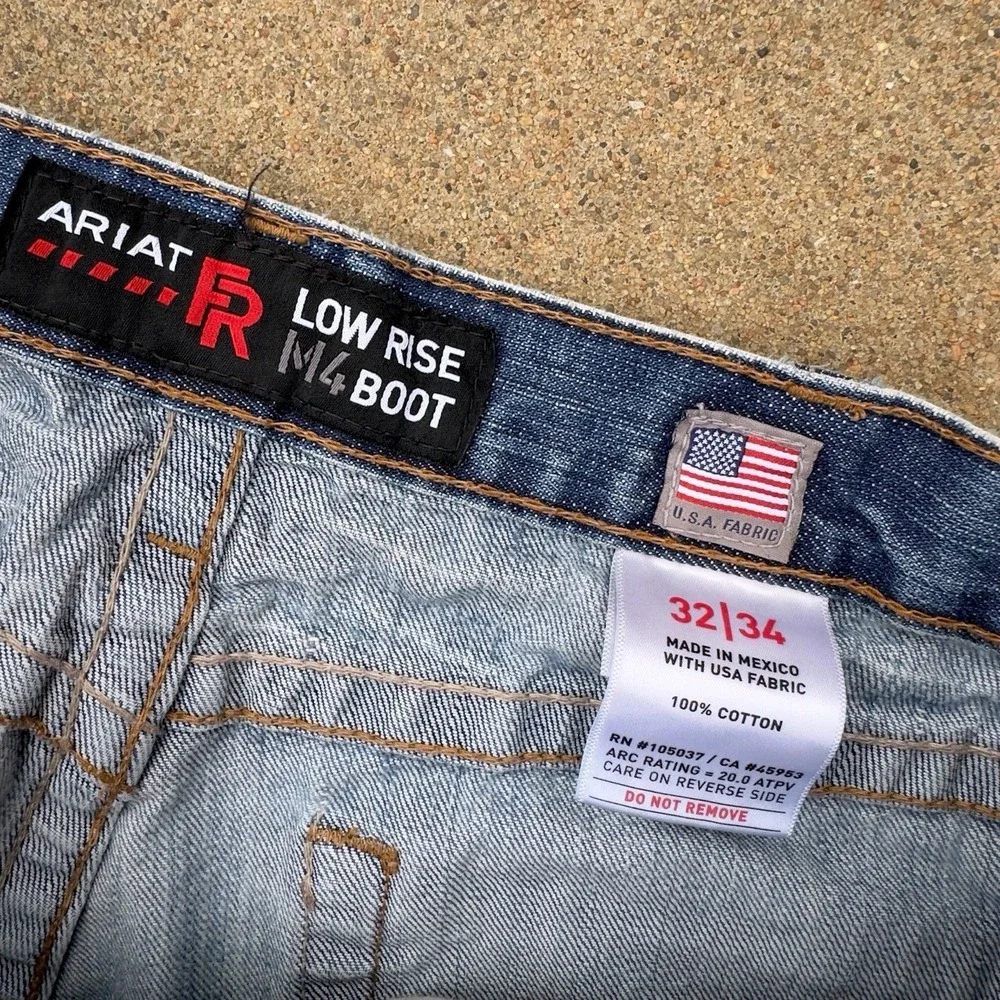 Ariat Work FR Men's Low Rise M4 Boot Cut Jeans 32x34 Flame Resistant HRC2 2112
